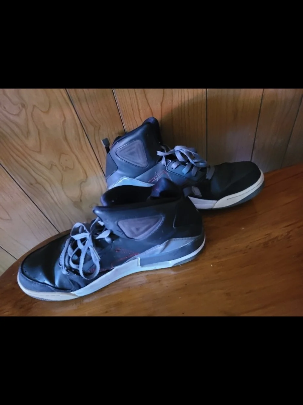Jordan Men's Black Athletic Sneakers with Subtle Silver Accents
